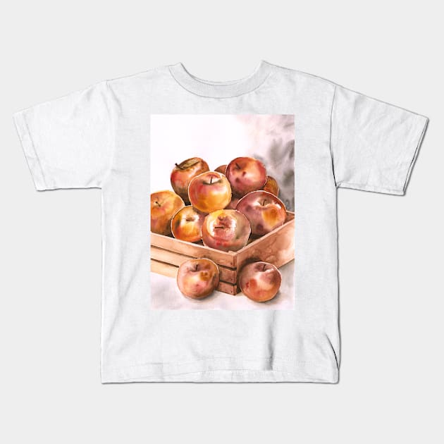 apples Kids T-Shirt by katjaskiewicz